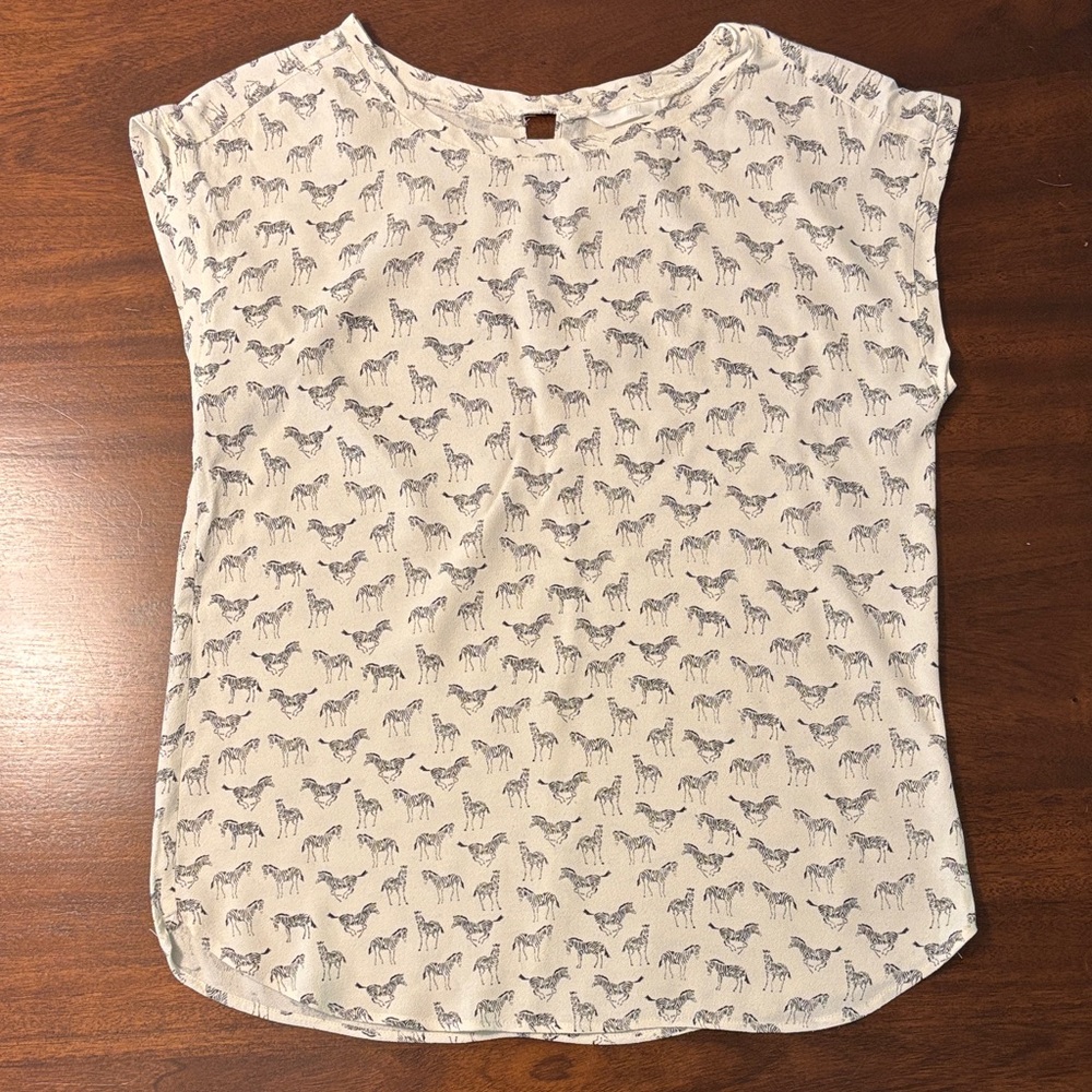 H&M Zebra Pattern Blouse